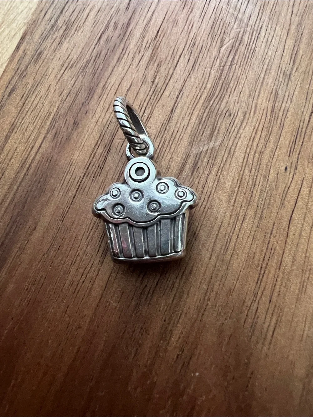 Brighton Pink and Blue Cupcake Charm Pendant